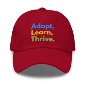 Adapt. Learn. Thrive. - Dad hat - Image 3