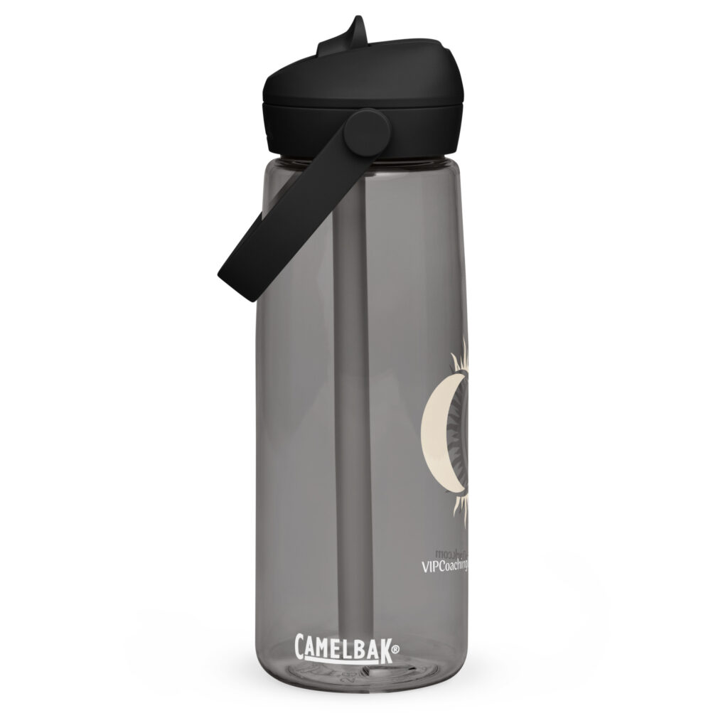 VIPCITD Simple Eclipse in Cream - Flip straw water bottle