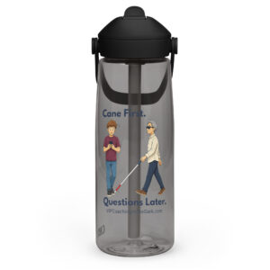 Cane First. Questions Later. - Flip straw water bottle - Image 2