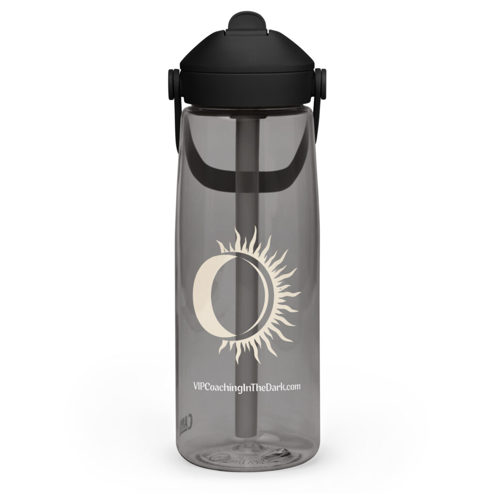 VIPCITD Simple Eclipse in Cream - Flip straw water bottle