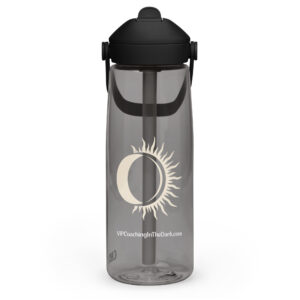 VIPCITD Simple Eclipse in Cream - Flip straw water bottle - Image 1