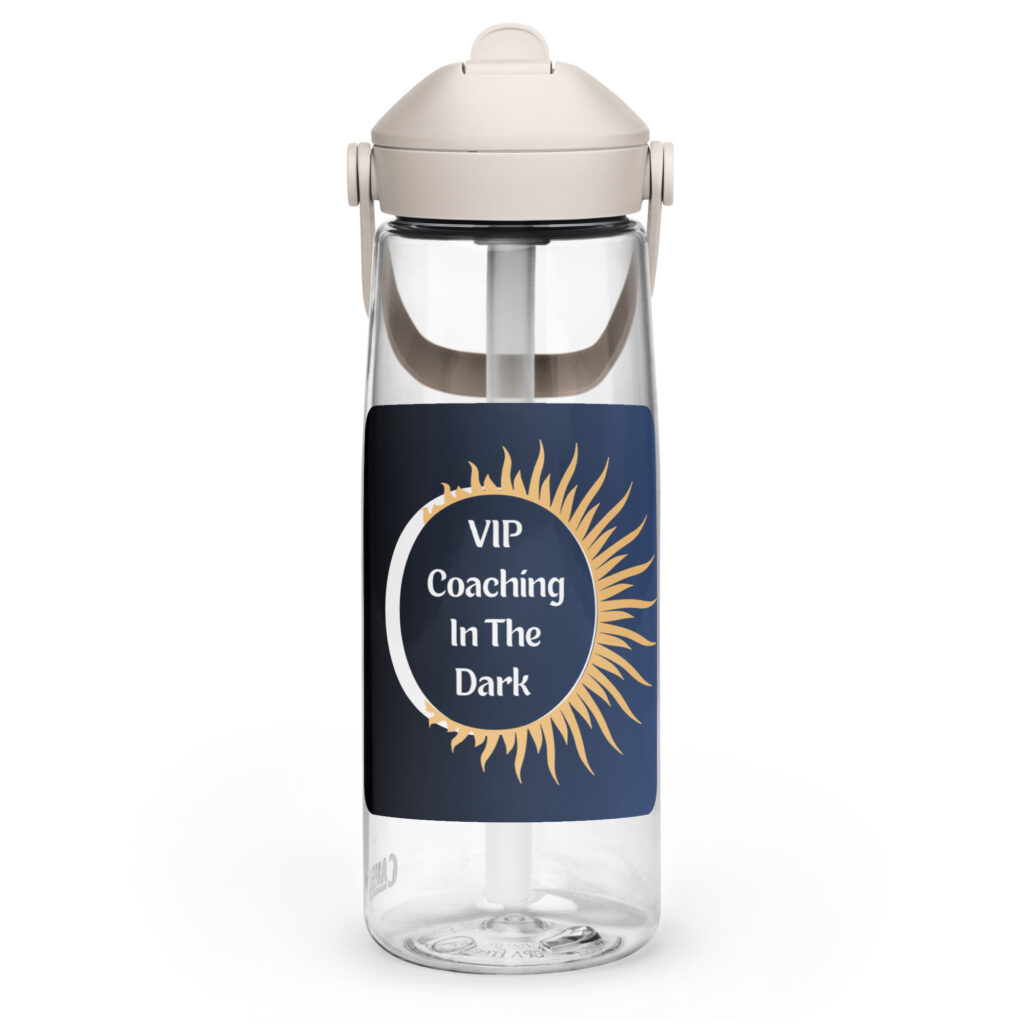 VIPCITD Signature Eclipse Logo - Flip straw water bottle