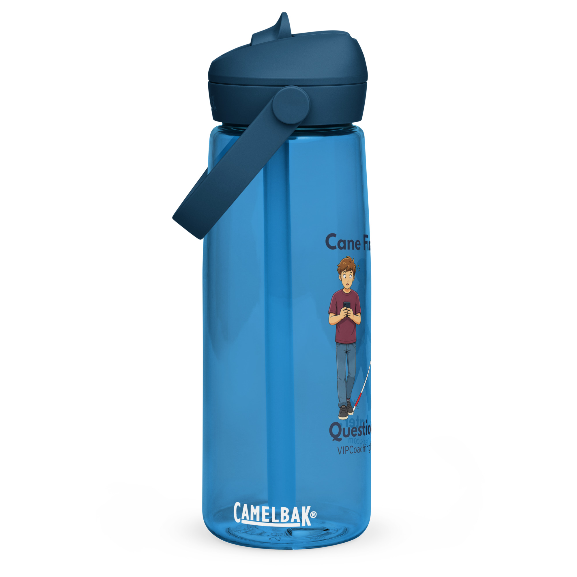 Cane First. Questions Later. - Flip straw water bottle - Image 4