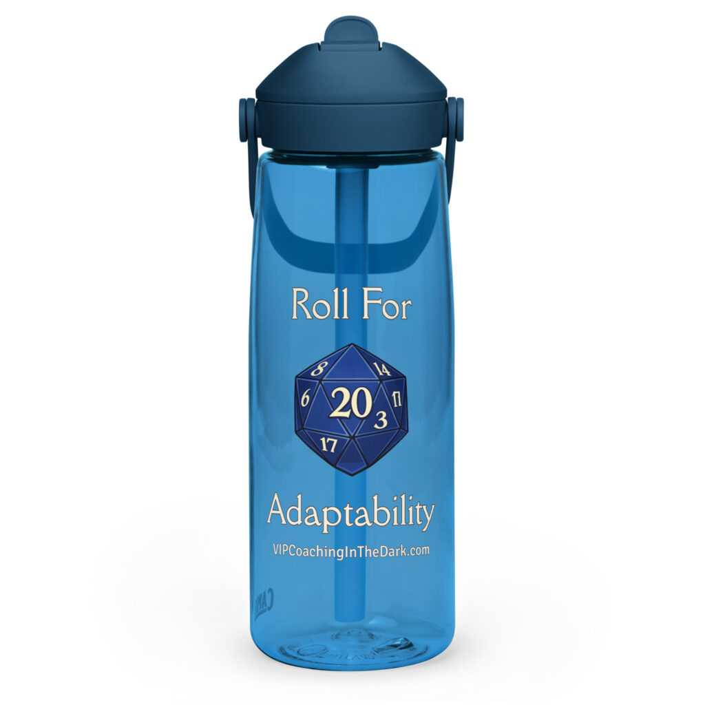 Roll for Adaptability - Flip straw water bottle