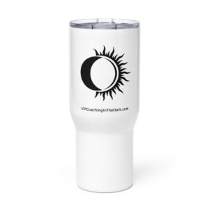 VIPCITD Simple Eclipse in Black Travel mug with a handle