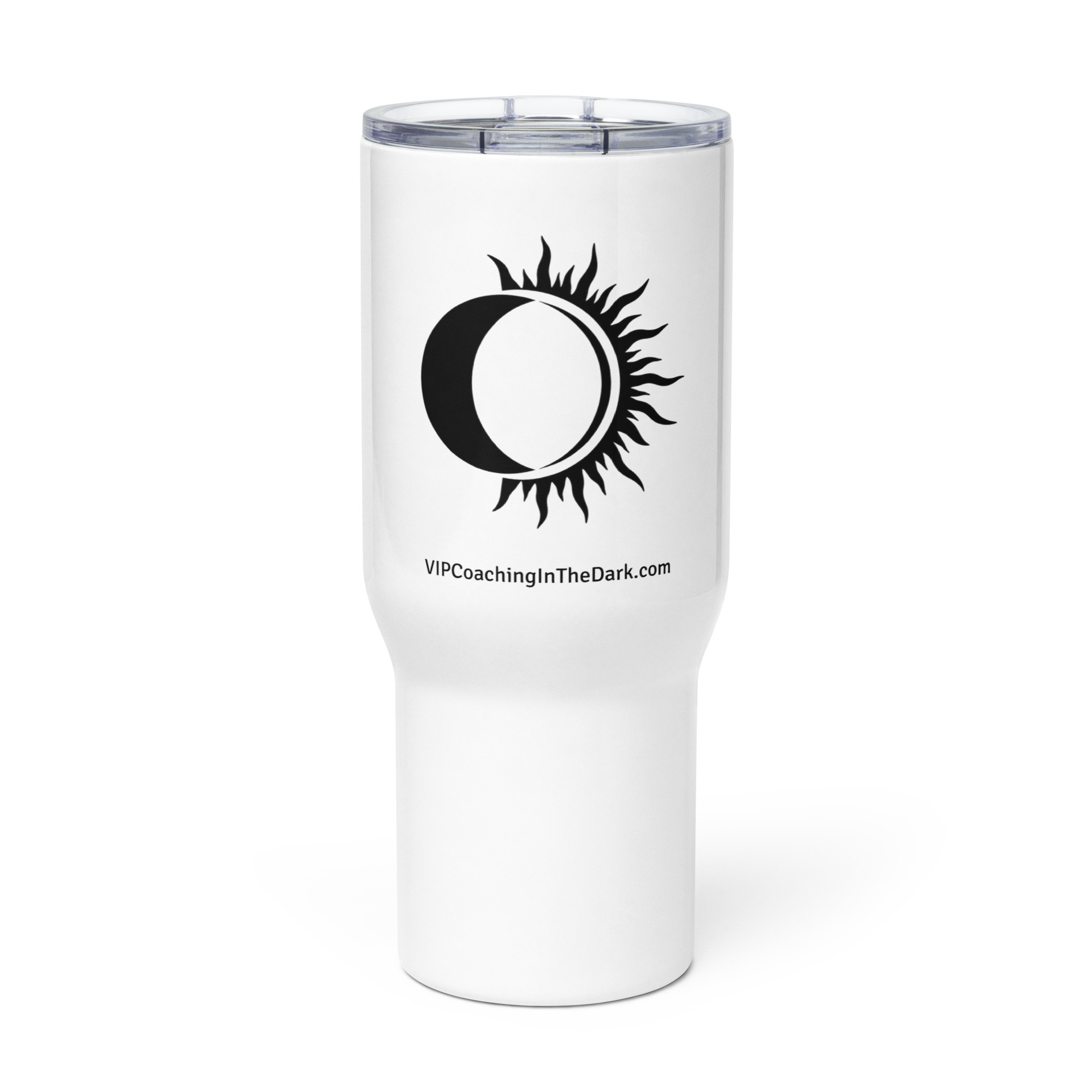 VIPCITD Simple Eclipse in Black Travel mug with a handle