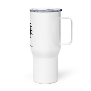 VIPCITD Simple Eclipse in Black Travel mug with a handle - Image 2